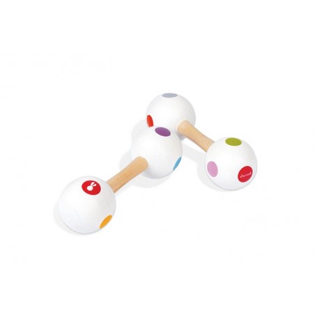 Haltère maracas confetti Haltère maracas confetti