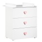 Commode à langer New Basic cœur Commode à langer New Basic cœur