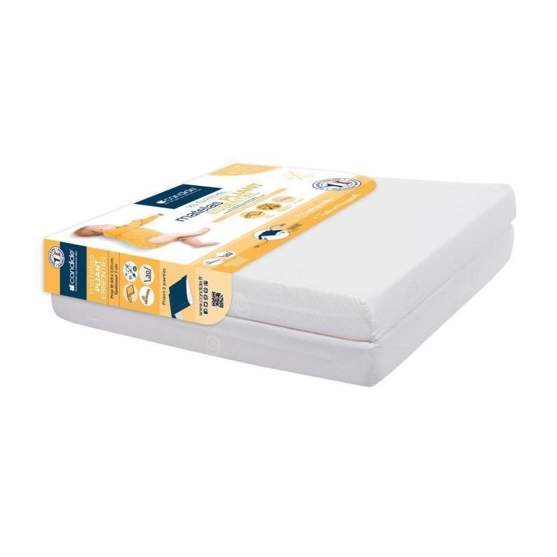 Matelas pliant Essentiel 2 parties 60 x 120 cm