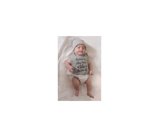 Bavoir "Je suis le plus beau bébé du monde"