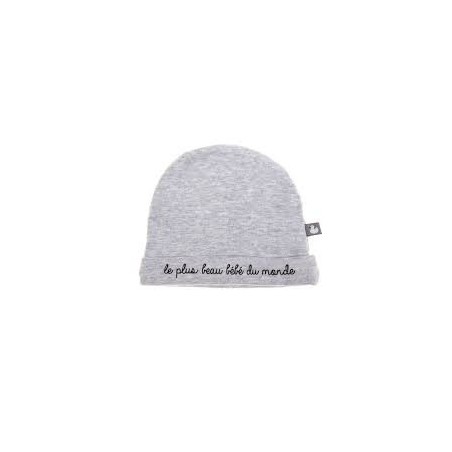 Bonnet de naissance "Le plus beau bébé du monde" Bonnet de naissance "Le plus beau bébé du monde"
