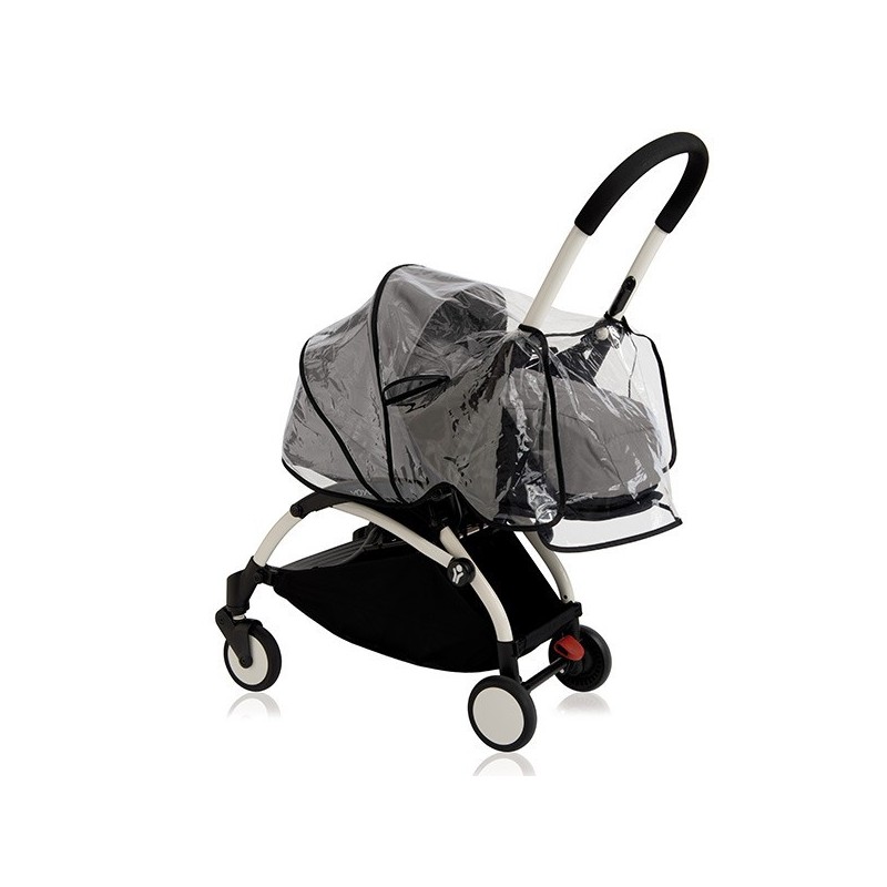 Housse De Pluie Universelle Pour Poussette Babyzen Yoyo 6+ - Transparente - Protection Pluie Et Vent
