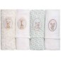 Coffret de 4 langes Coton Sophie la girafe 70 x 70 cm Coffret de 4 langes Coton Sophie la girafe 70 x 70 cm