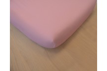 Drap housse coton bio 70 x 140 cm Rose