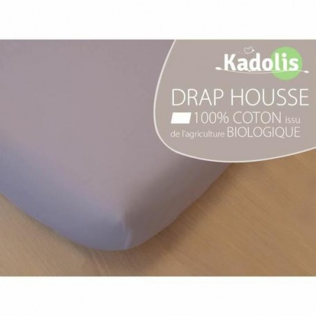 Kadolis - Drap Housse en Coton Bio - Pour Lit Bébé 70x140 cm