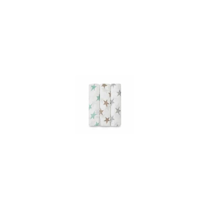 Coffret de 3 Langes Bambou Milky way 120 x 120 cm Coffret de 3 Langes Bambou Milky way 120 x 120 cm