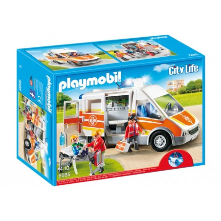 Ambulance avec gyrophare et sirène Ambulance avec gyrophare et sirène