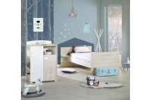 Lit Combiné Transformable Smile Hêtre 60 x 120 cm