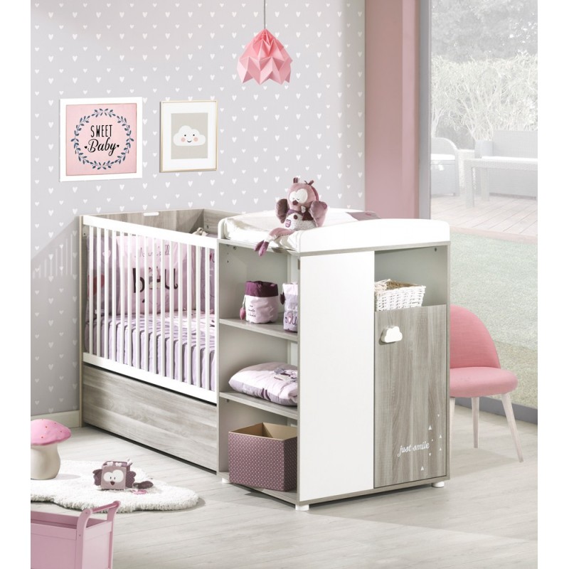 Lit Combiné Transformable Smile Silex 60 x 120 cm Lit Combiné Transformable Smile Silex 60 x 120 cm