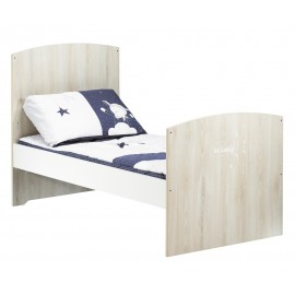 Lit évolutif Little big bed Smile Hêtre 70 x 140 cm