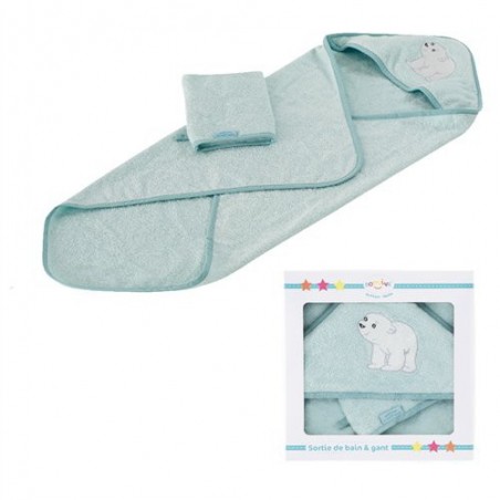Cape de bain Flocon l'ourson Cape de bain Flocon l'ourson