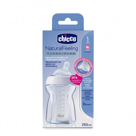 Biberon en verre Natural Feeling 250 ml Biberon en verre Natural Feeling 250 ml