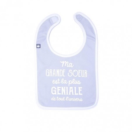 Bavoir "Grande sœur géniale" Bavoir "Grande sœur géniale"