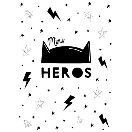 Poster "Mini héros" 30 x 40 cm Poster "Mini héros" 30 x 40 cm