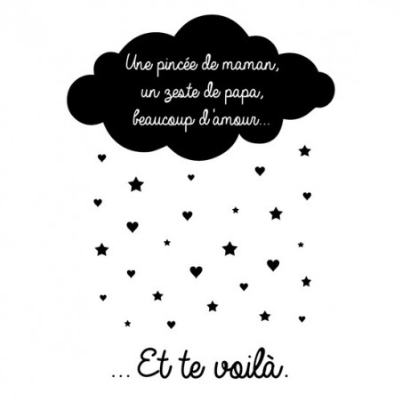 Poster "Te voilà" 30 x 40 cm Poster "Te voilà" 30 x 40 cm