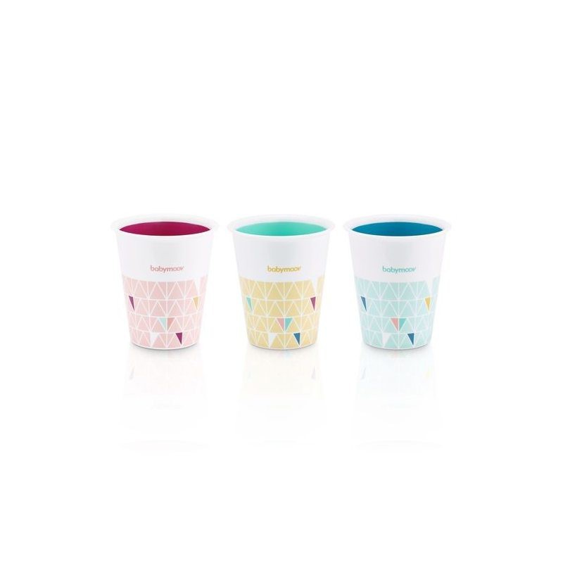 Lot de 3 gobelets Multicolores Fun cups Lot de 3 gobelets Multicolores Fun cups