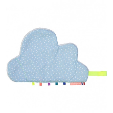 Doudou nuage attache-sucette Nelly ciel Doudou nuage attache-sucette Nelly ciel