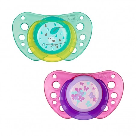 Lot de 2 Sucettes Physio Air Silicone 12 mois+ Lot de 2 Sucettes Physio Air Silicone 12 mois+