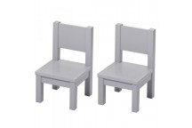 Lot de 2 "Ma première Chaise" Hevea Gris