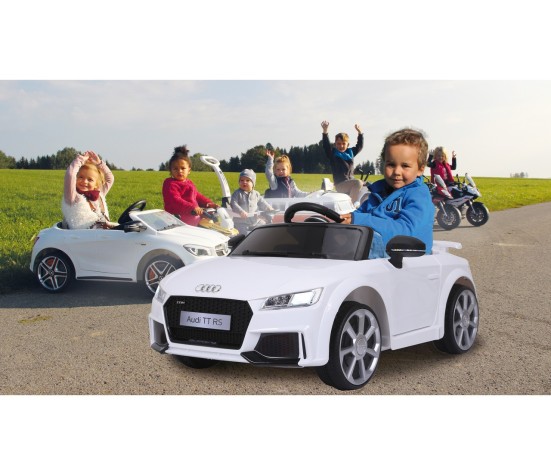 Voiture électrique Audi TT RS Ride-on Blanc 12V