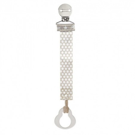 Attache-sucette ruban universel Gris Attache-sucette ruban universel Gris