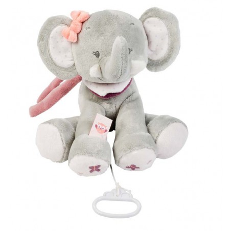 Peluche musicale Eléphant Adèle & Valentine Peluche musicale Eléphant Adèle & Valentine
