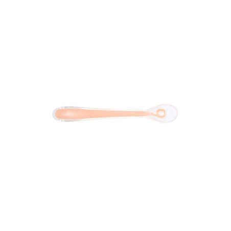 Cuillère 1er âge silicone Pêche Cuillère 1er âge silicone Pêche