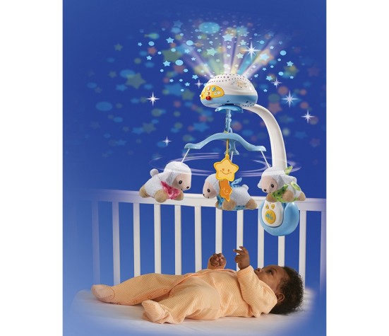 Lumi mobile Compte-moutons Bleu