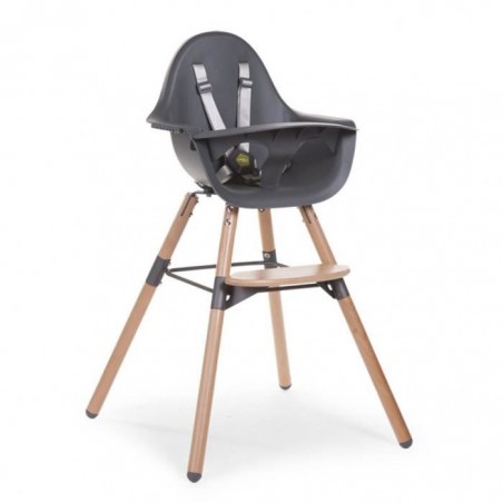 Chaise haute Evolu 2 Naturel/anthracite Chaise haute Evolu 2 Naturel/anthracite