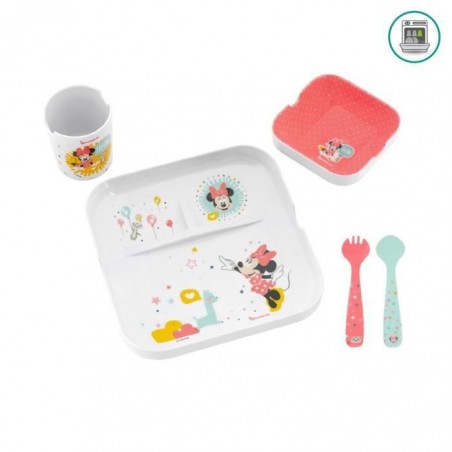 Coffret repas Mélanine 5 pièces Minnie Coffret repas Mélanine 5 pièces Minnie