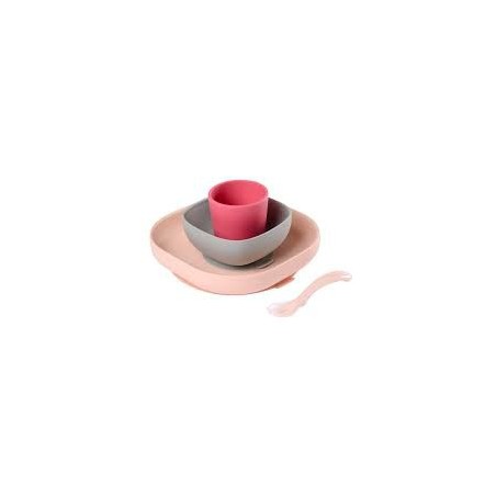 Coffret repas 4 pièces Rose Coffret repas 4 pièces Rose