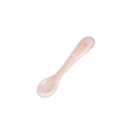 Cuillère silicone 2ème âge rose Cuillère silicone 2ème âge rose