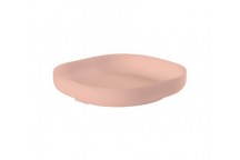 Assiette silicone ventouse rose