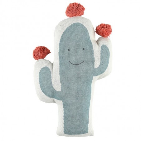 Coussin Cactus jaquard Bio