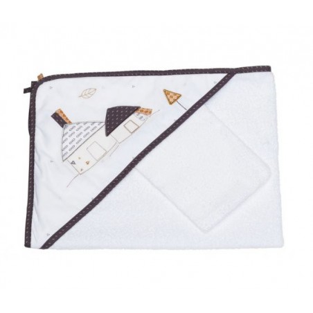 Cape de bain + gant Kenza Cape de bain + gant Kenza