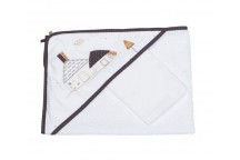 Cape de bain + gant Kenza