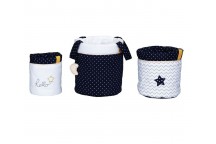 Lot de 3 panières gigognes Hello