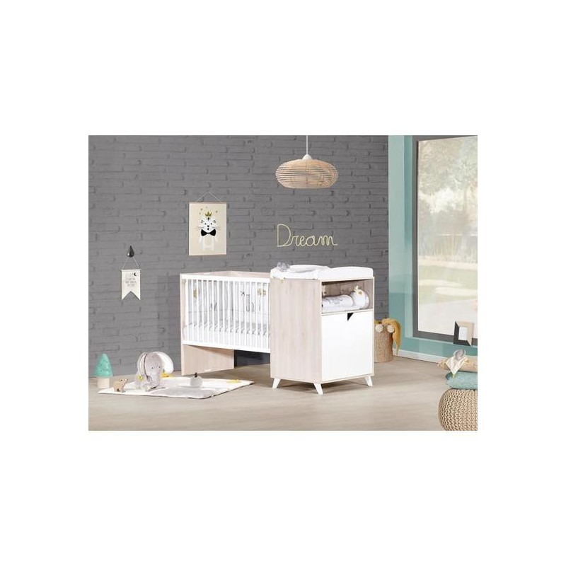 Lit combiné transformable SCANDI Naturel