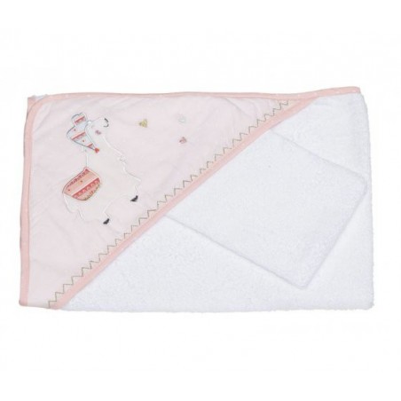 Cape de bain + gant Mila Cape de bain + gant Mila