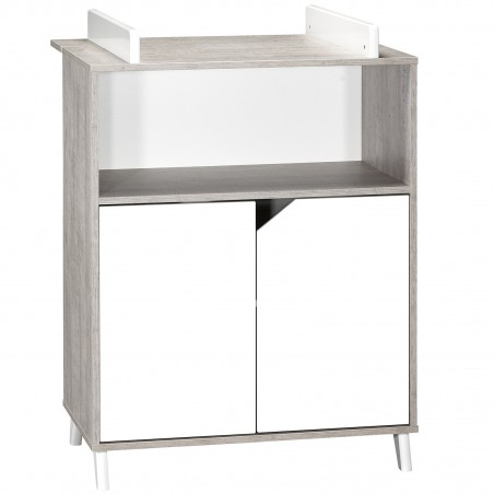 Commode à langer Scandi Gris