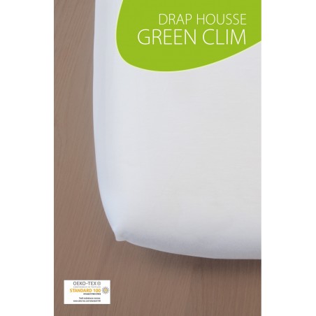 Drap housse Green Clim 90X190 Blanc