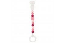 Attache sucette corail