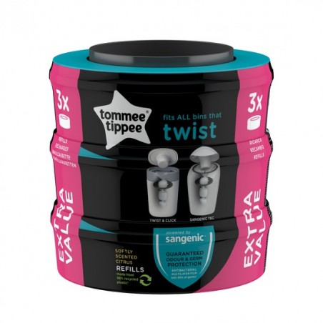 Tommee Tippee Recharge Sangenic Twist & Click (x 1) au meilleur prix sur