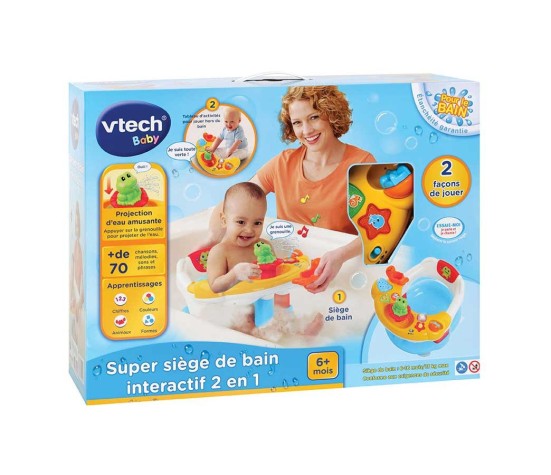 Siège de bain interactif 2 en 1