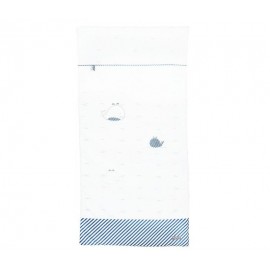 Edredon 60X120 cm Blue Baleine