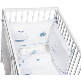 Edredon 60X120 cm Blue Baleine