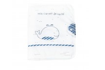 Protège carnet de santé Blue Baleine