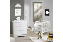 Lit bébé blanc 60x120 Basic