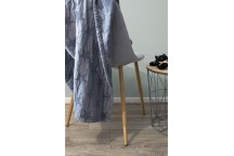 Couverture en coton Bio et maille chenille Star Gris Souris