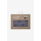 Couverture en coton Bio et maille chenille Star Gris Souris Couverture en coton Bio et maille chenille Star Gris Souris